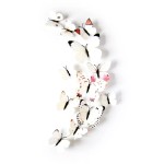3D butterflies with magnet, house or event decorations, set of 12 pieces, white color